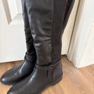 Style & Co. Black Knee-High Riding Boots